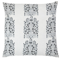 Fleur Gray Block Print Pillow