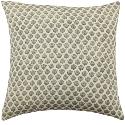 Bailey Azur Block Print Pillow
