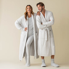 Heathered Ribbed Robe