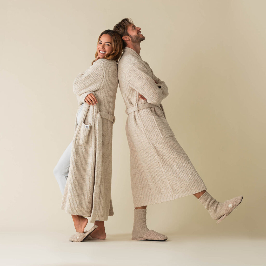 Heathered Ribbed Robe