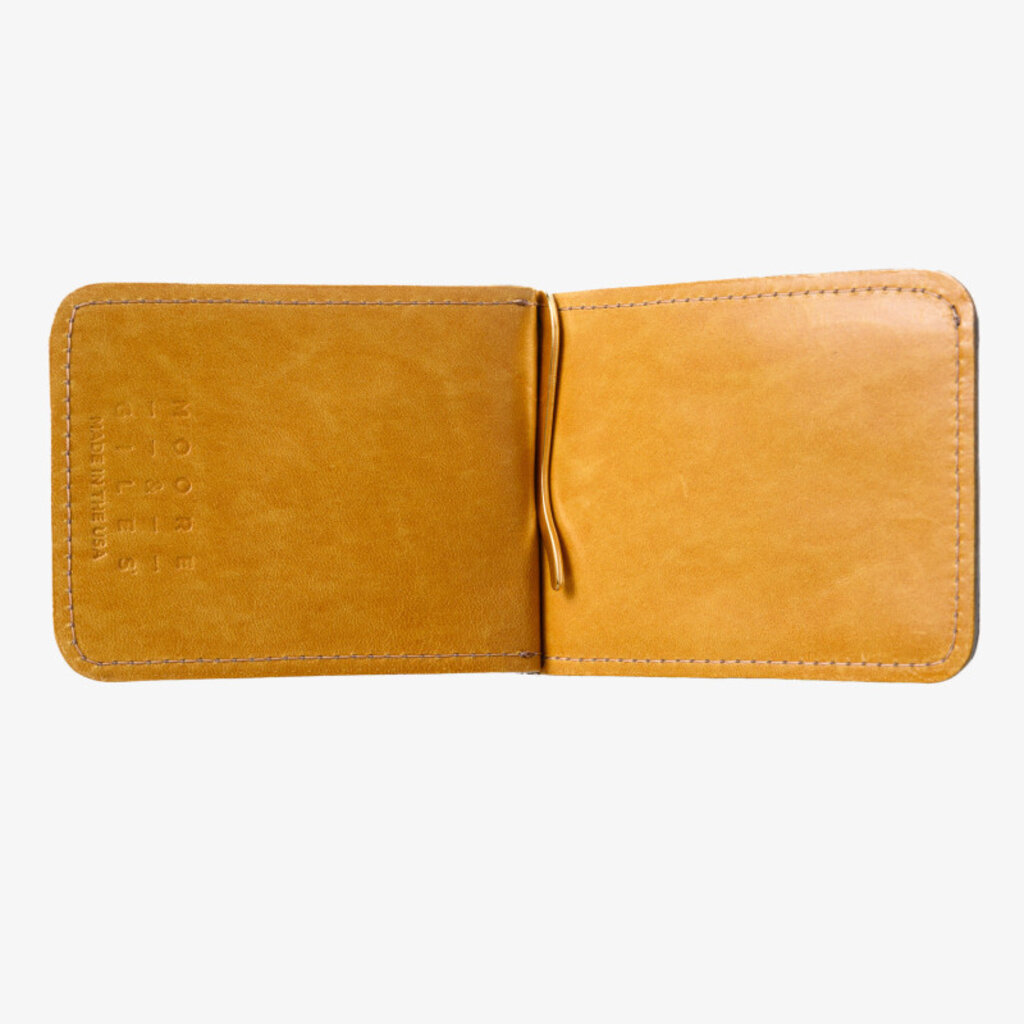 Moore & Giles Reclaimed  Leather Spring ID Wallet