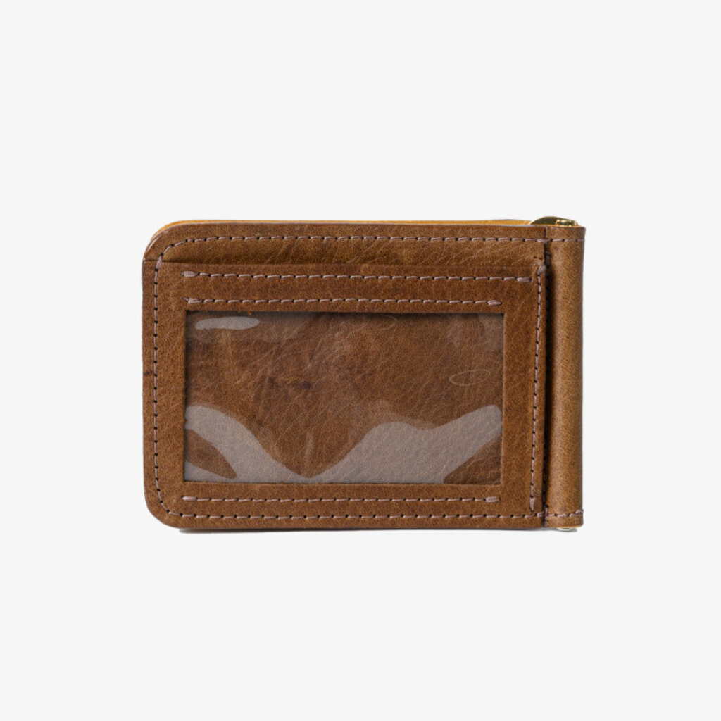 Moore & Giles Reclaimed  Leather Spring ID Wallet