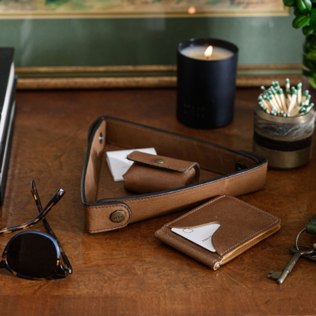 Moore & Giles Reclaimed  Leather Spring ID Wallet