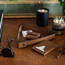 Moore & Giles Reclaimed  Leather Spring ID Wallet