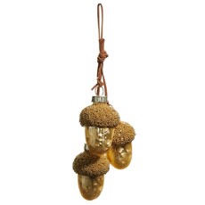 Gold Acorn Cluster Ornament
