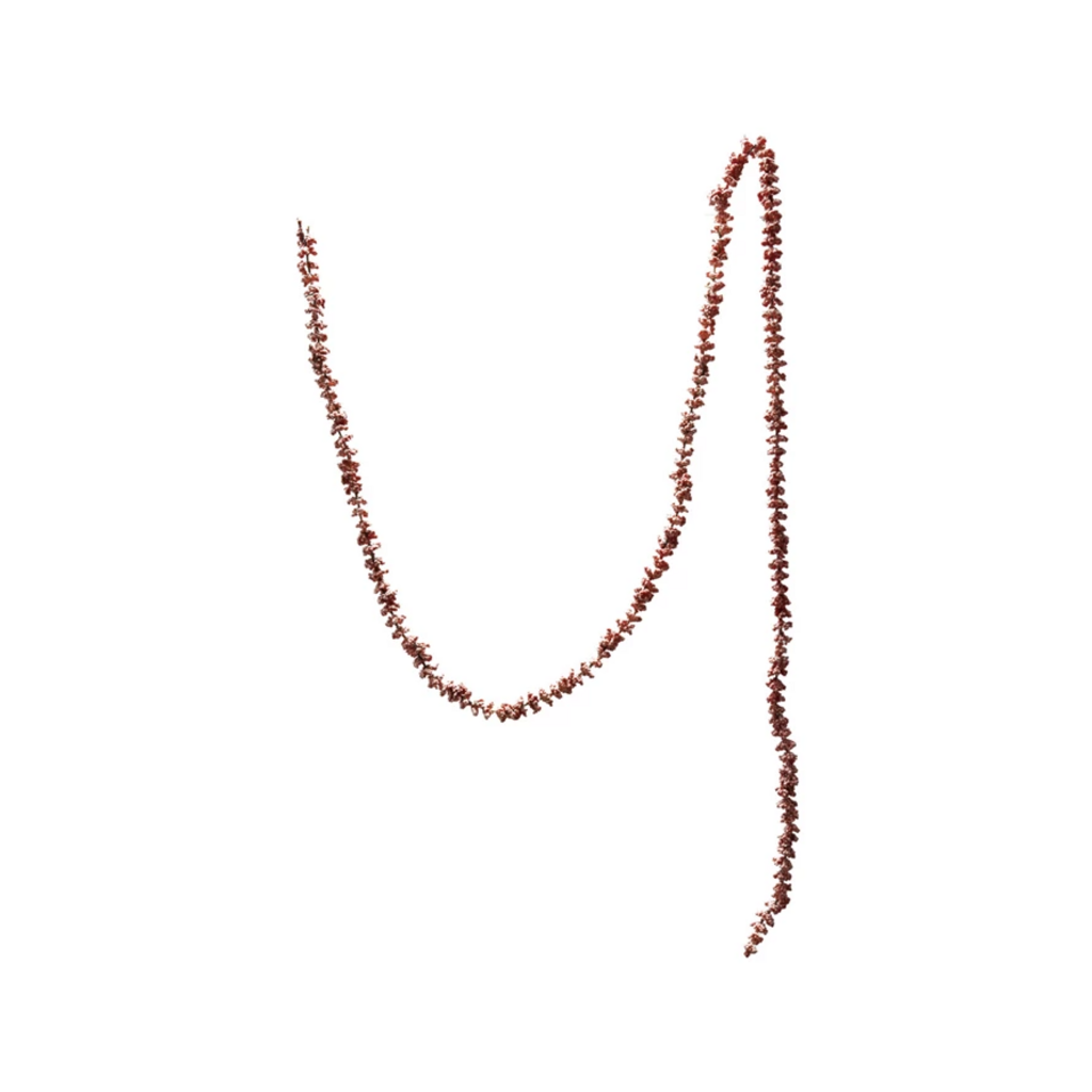 Flocked Pink Garland 72"