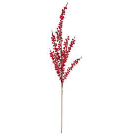 Faux Red Berry Branch