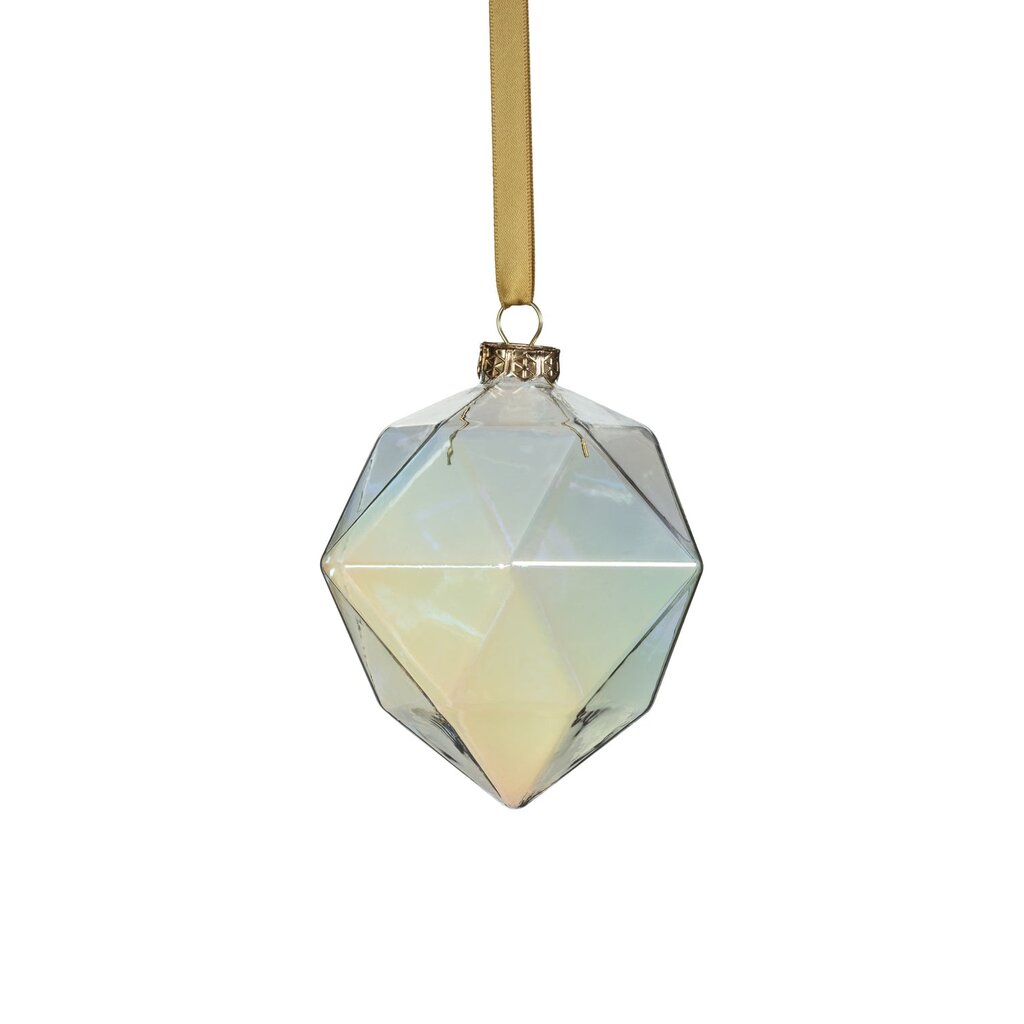 Faceted Glass Ornament