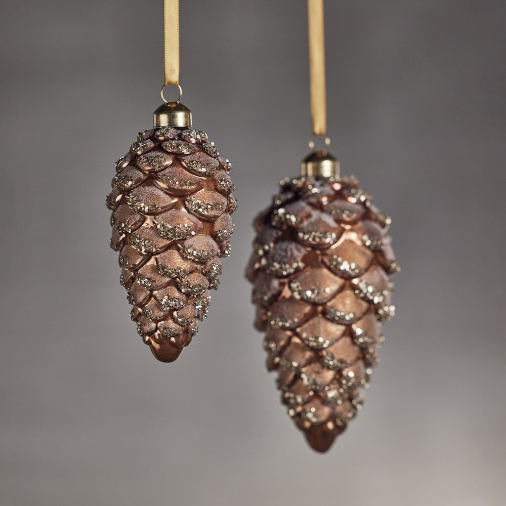 Glass Pinecone Ornament