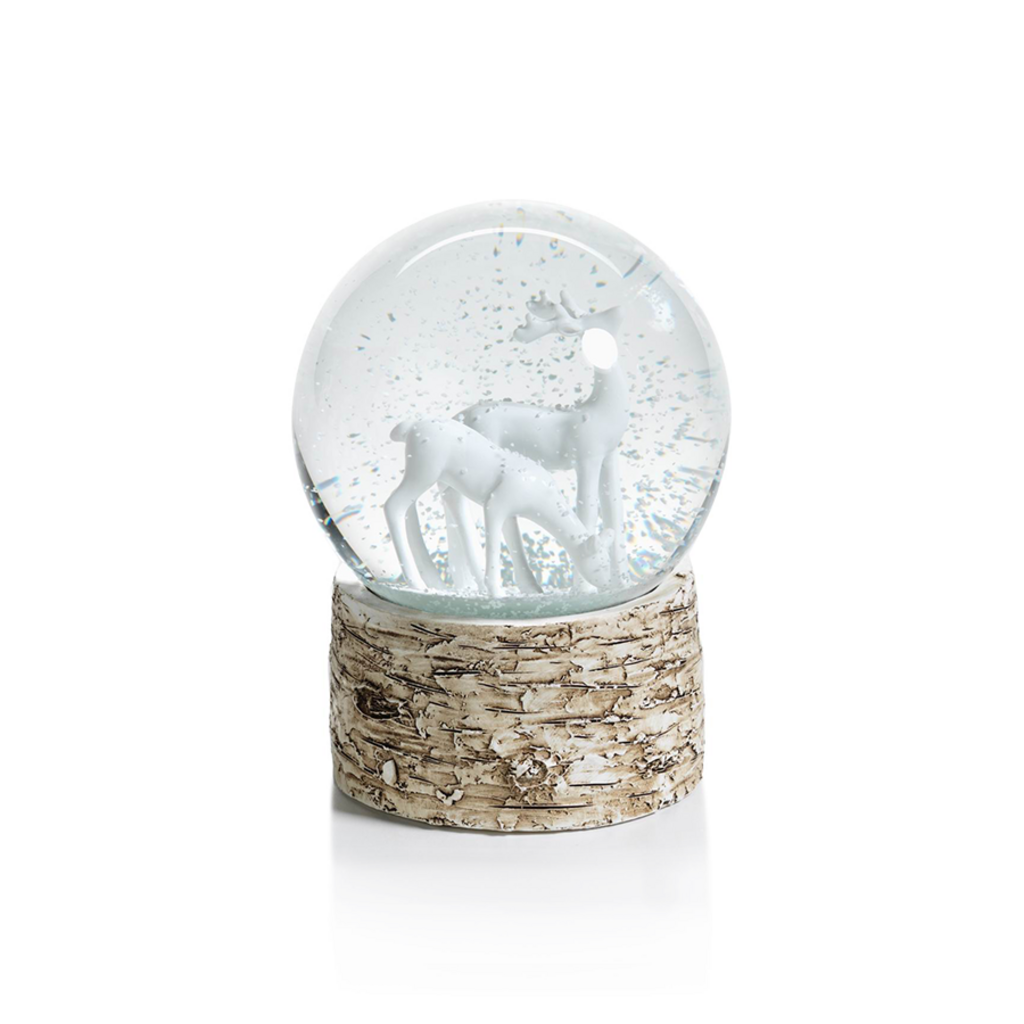 Birch Base Snow Globe