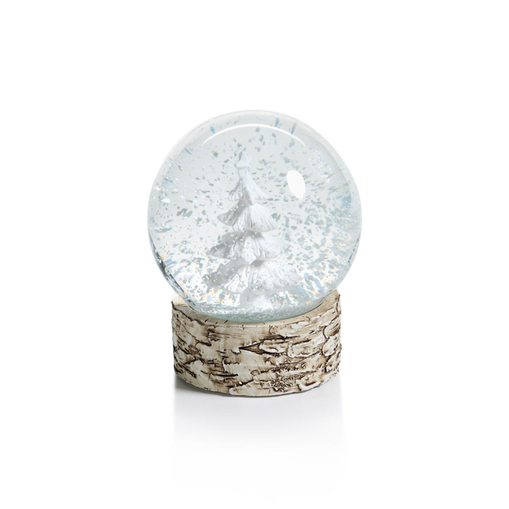 Birch Base Snow Globe
