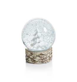 Birch Base Snow Globe