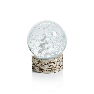 Birch Base Snow Globe
