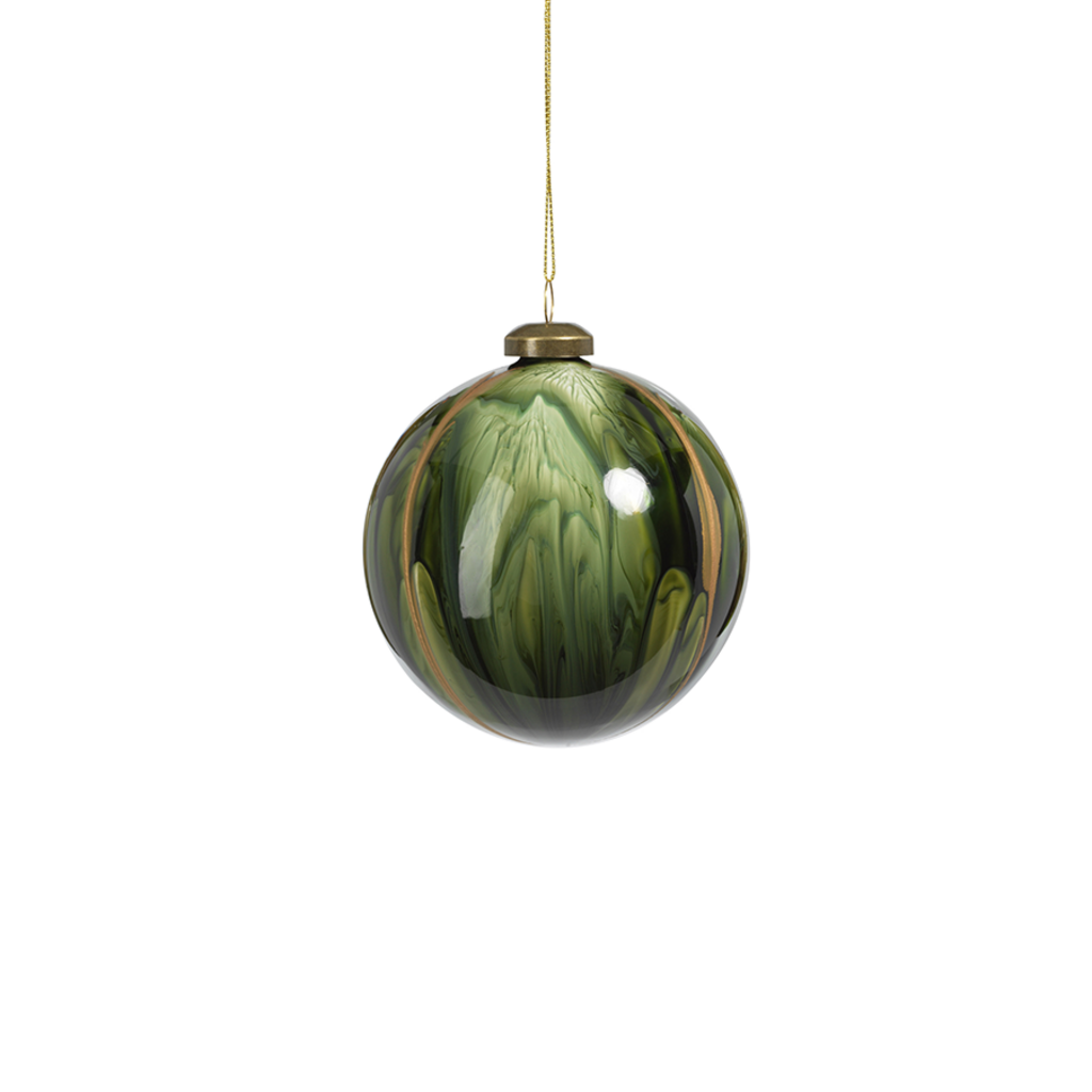 Watercolor Glass Ornament