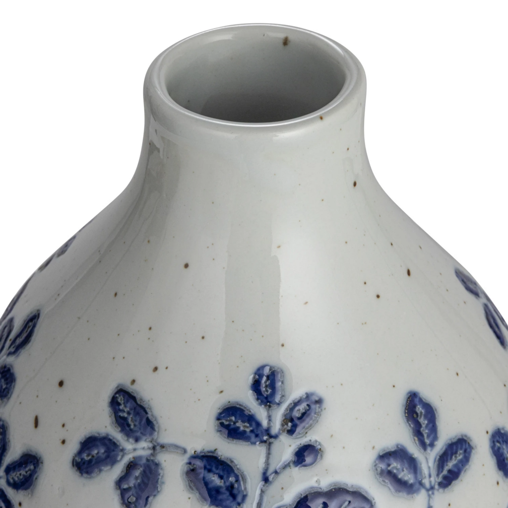 Hand-Painted Doubled Lobed Vase
