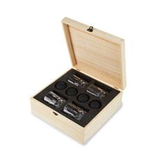 Cut Crystal Tumbler + Sphere Ice Mold Box Set