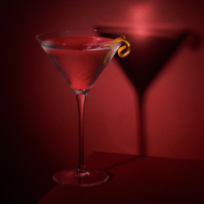 Cut Crystal Martini Glass