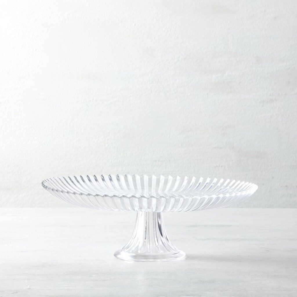 Pressed Glass Cake Stand
