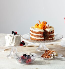 Pressed Glass Cake Stand