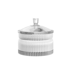 Pressed Glass Storage Jar