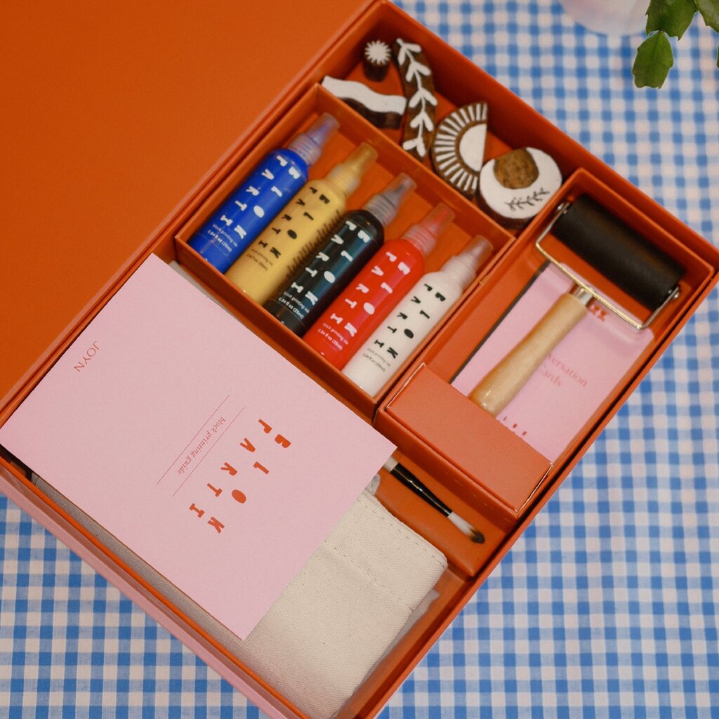 DIY Tote Bag Block Printing Kit