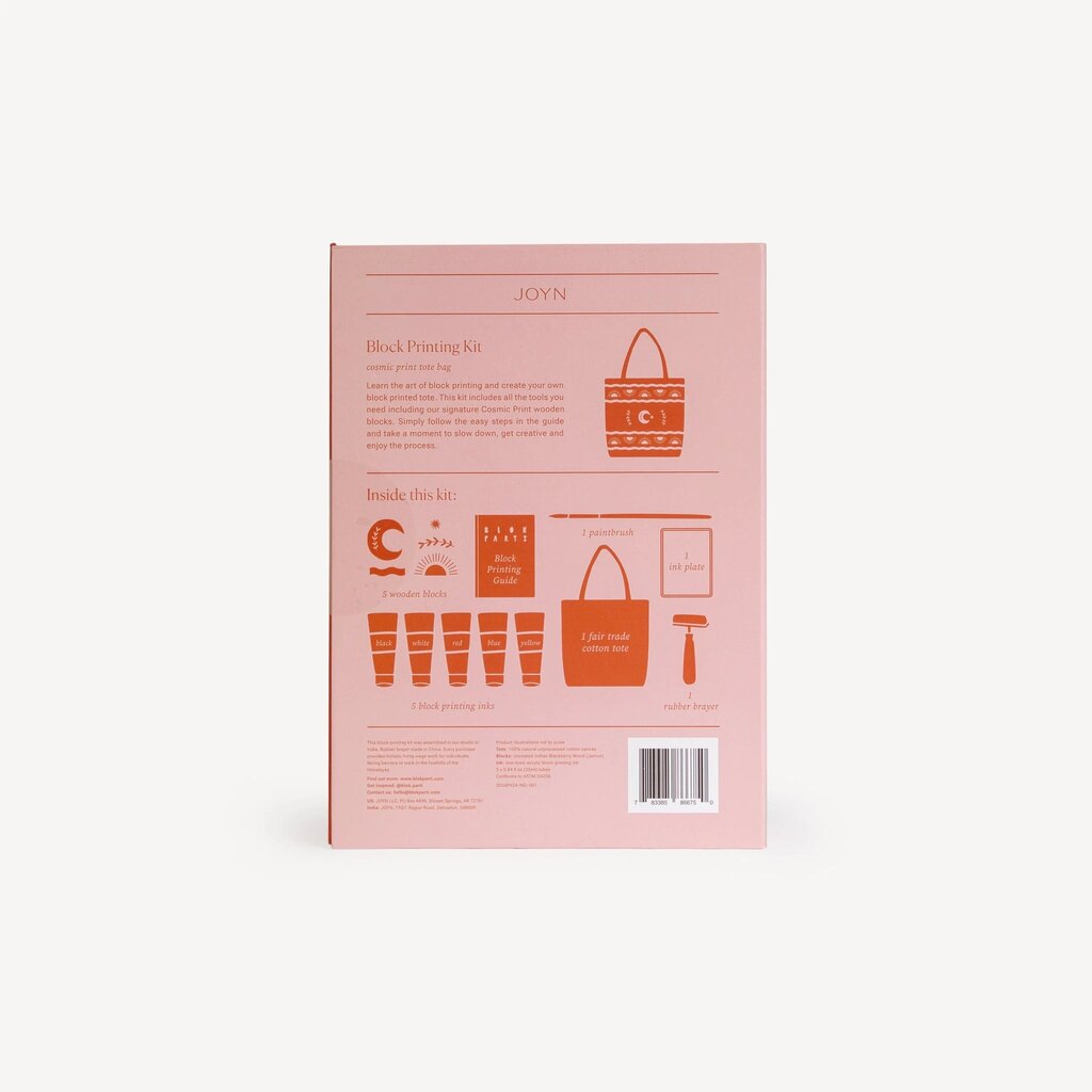 DIY Tote Bag Block Printing Kit