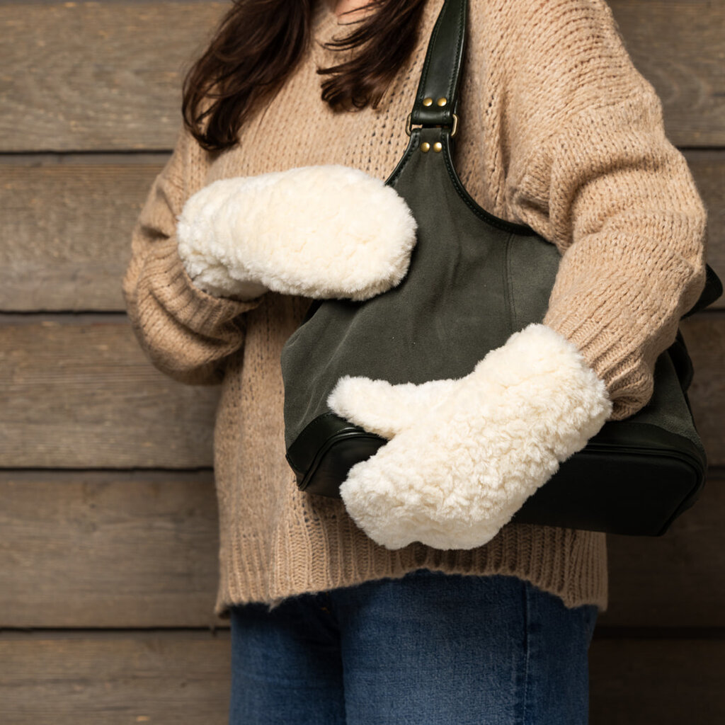 Cozy Shearling Mittens