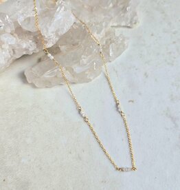 Moonstone Satellite Necklace