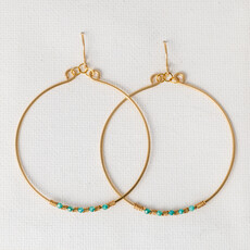 Slate 5-stone Hoops