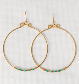 Slate 5-stone Hoops