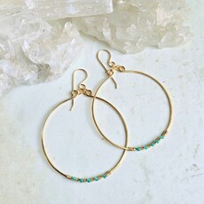 Slate 5-stone Hoops