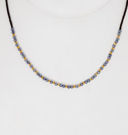 Iolite + GV Beaded Necklace