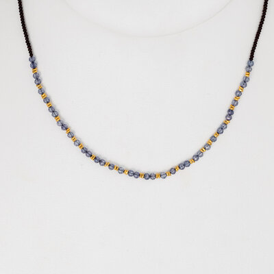 Iolite + GV Beaded Necklace