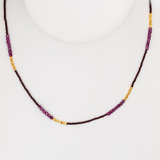 Ruby + GV Beaded Necklace