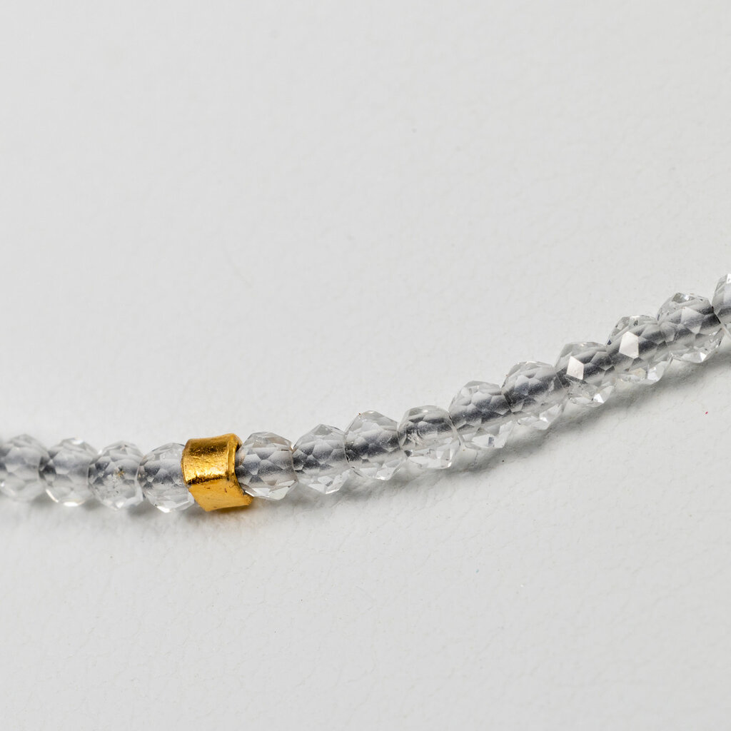 Clear Quartz Beaded Necklace