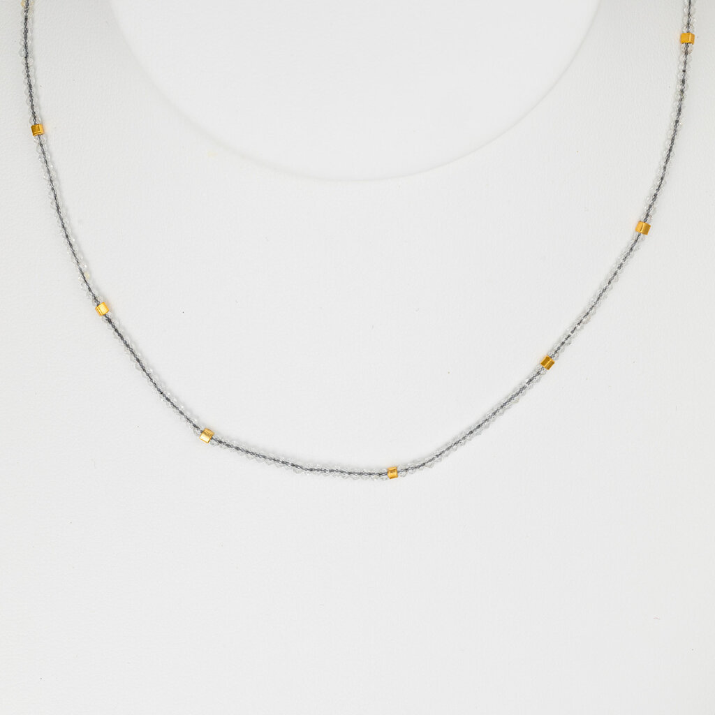 Clear Quartz Beaded Necklace