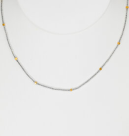 Clear Quartz Beaded Necklace