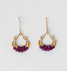 Ruby + GV Double Hoop Earrings