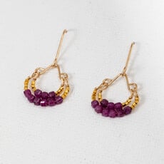 Ruby + GV Double Hoop Earrings
