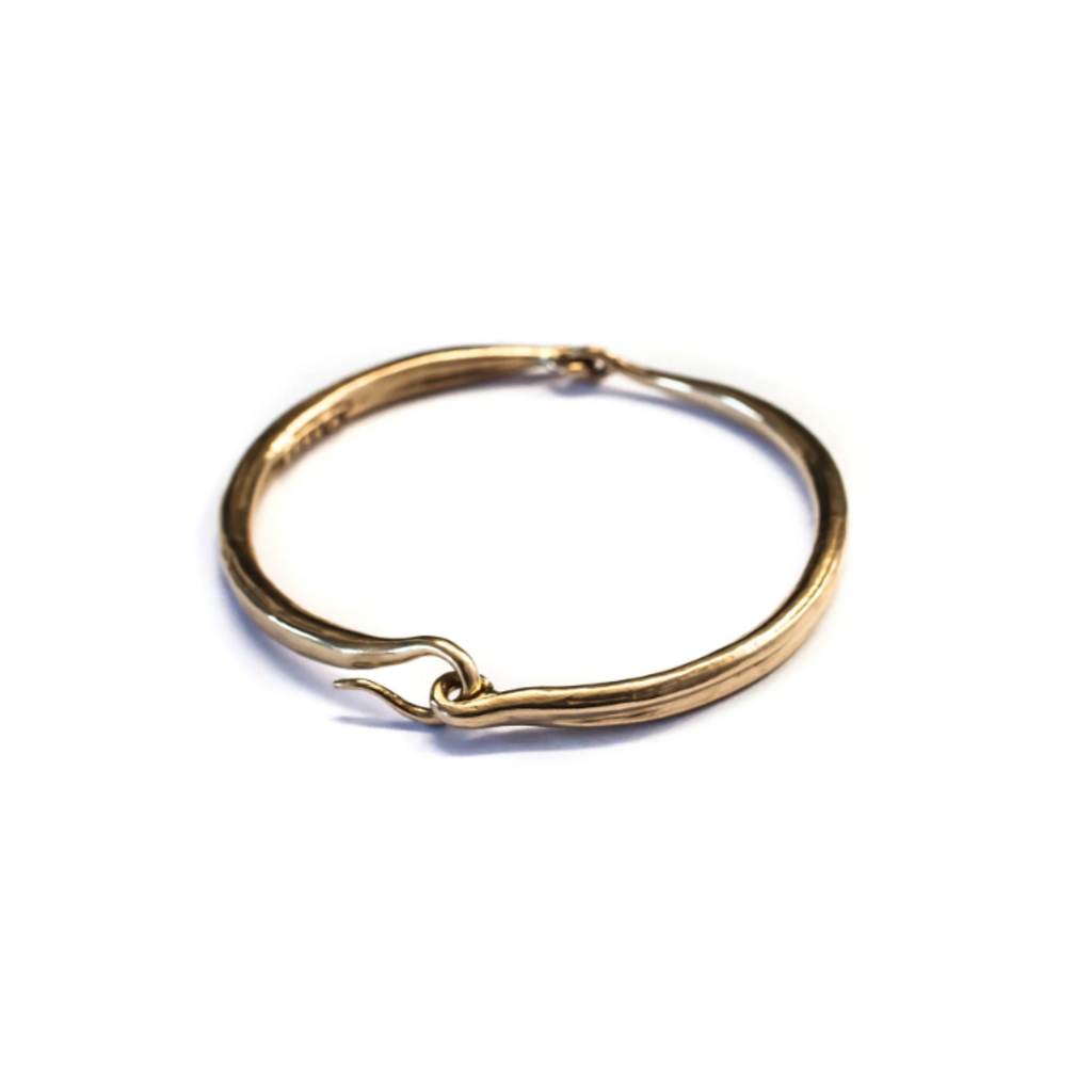 Hand-Cast Hinged Bangle