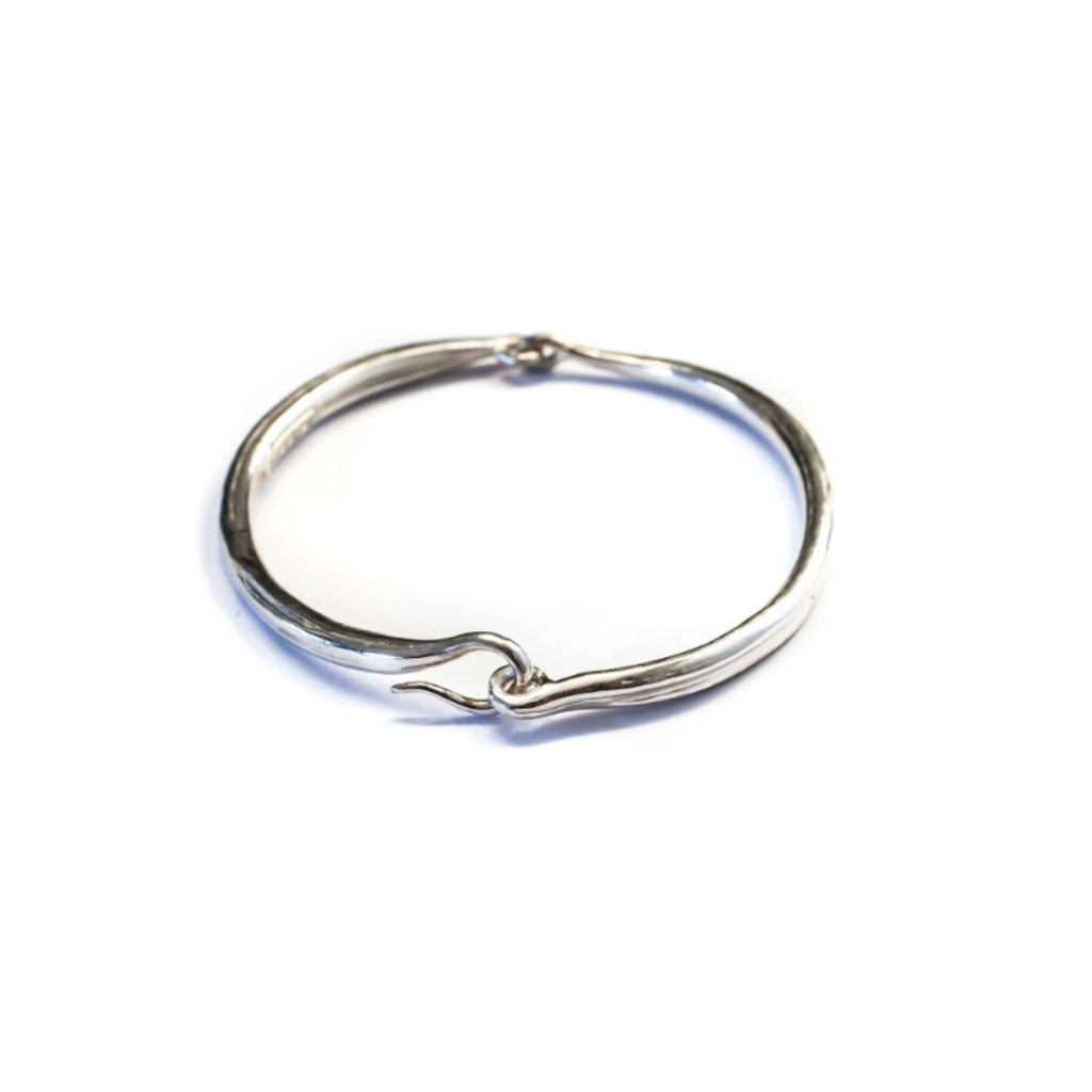 Hand-Cast Hinged Bangle