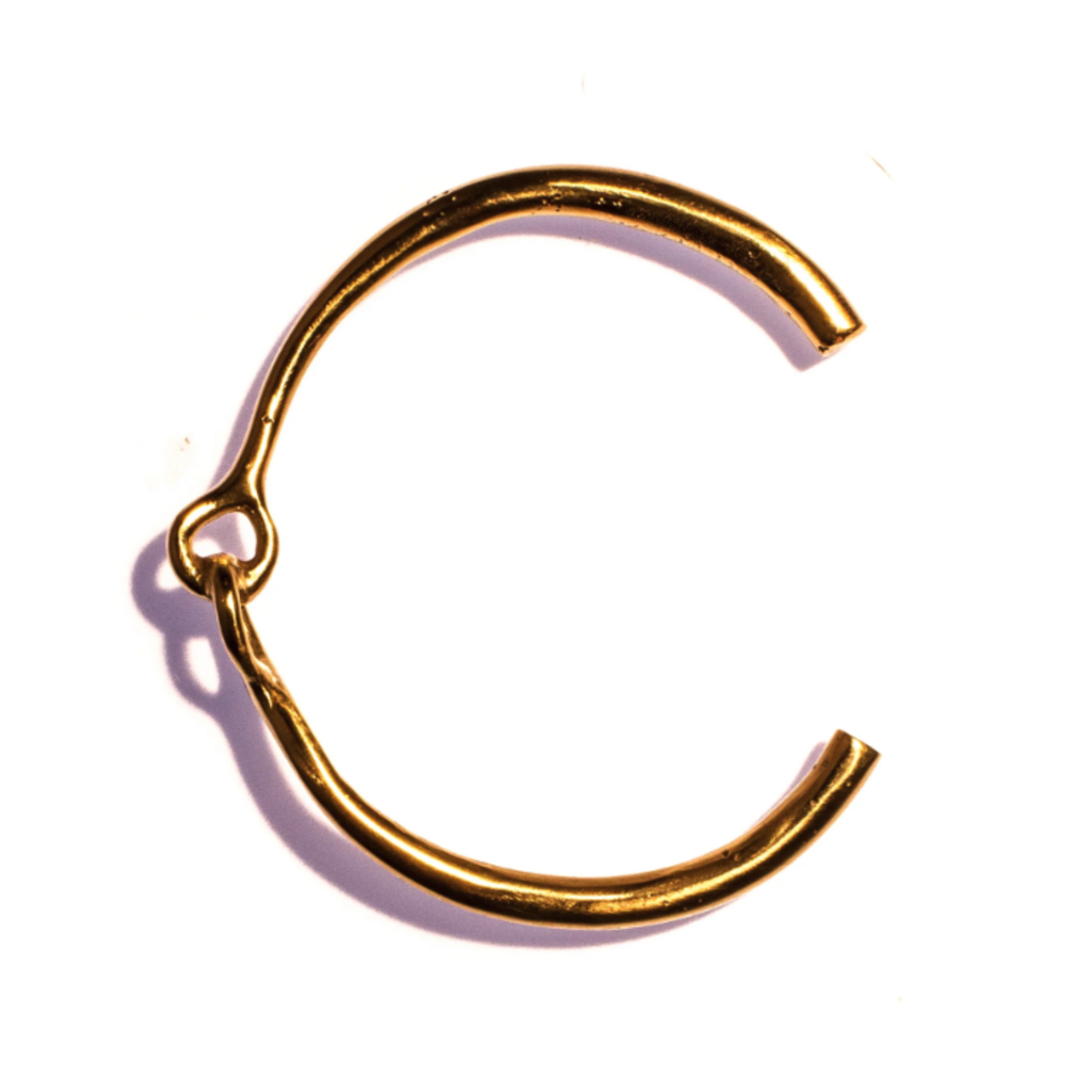 Hand-Cast Hinged Cuff Bracelet
