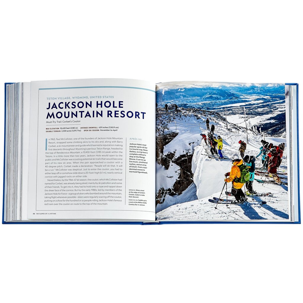 Leather Bound "100 Slopes of a Lifetime" Book