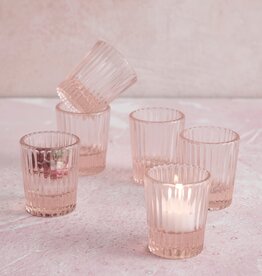 Pressed Pink Shot Glass