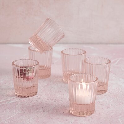 Pressed Pink Shot Glass