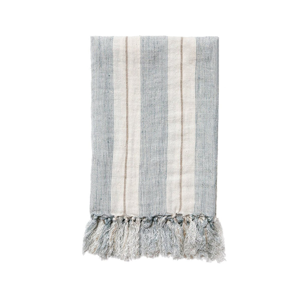 Laguna Stripe Linen Throw