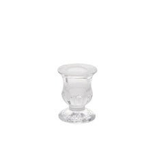 Short Pressed Glass Candle Holder