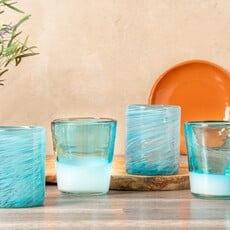 Mexican Hand-Blown Drinking Glass