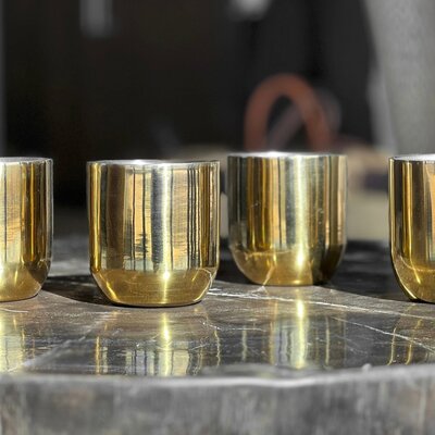 Brass Double-Walled Cup