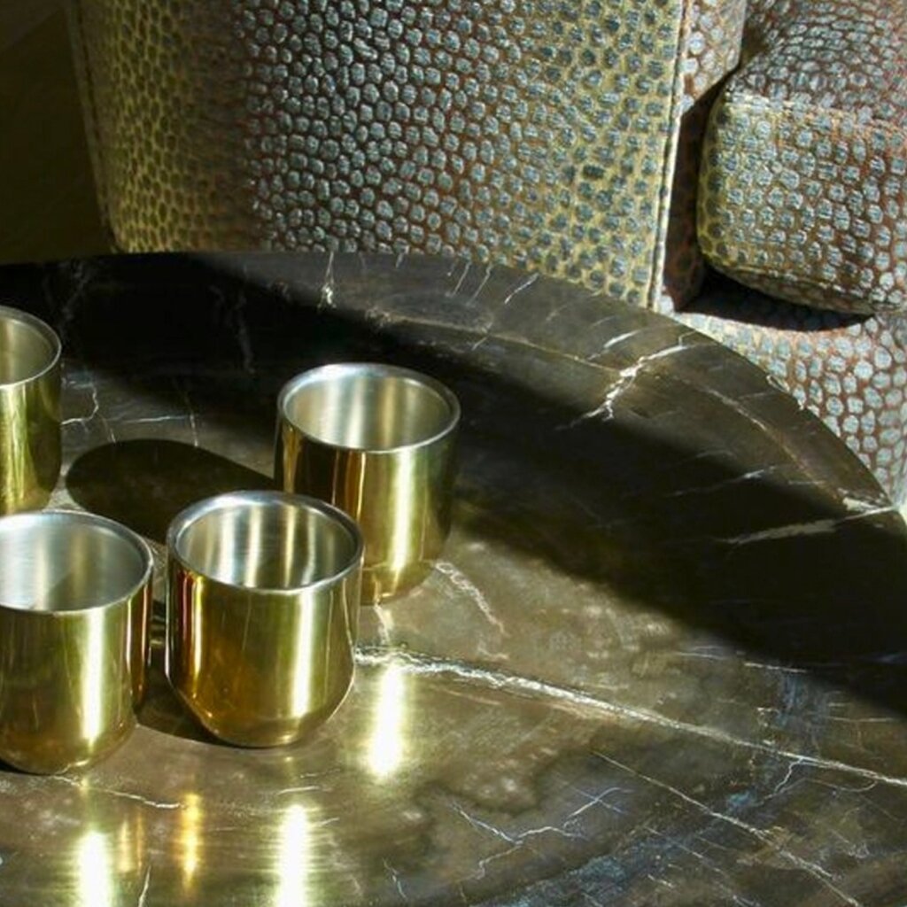 Brass Double-Walled Cup